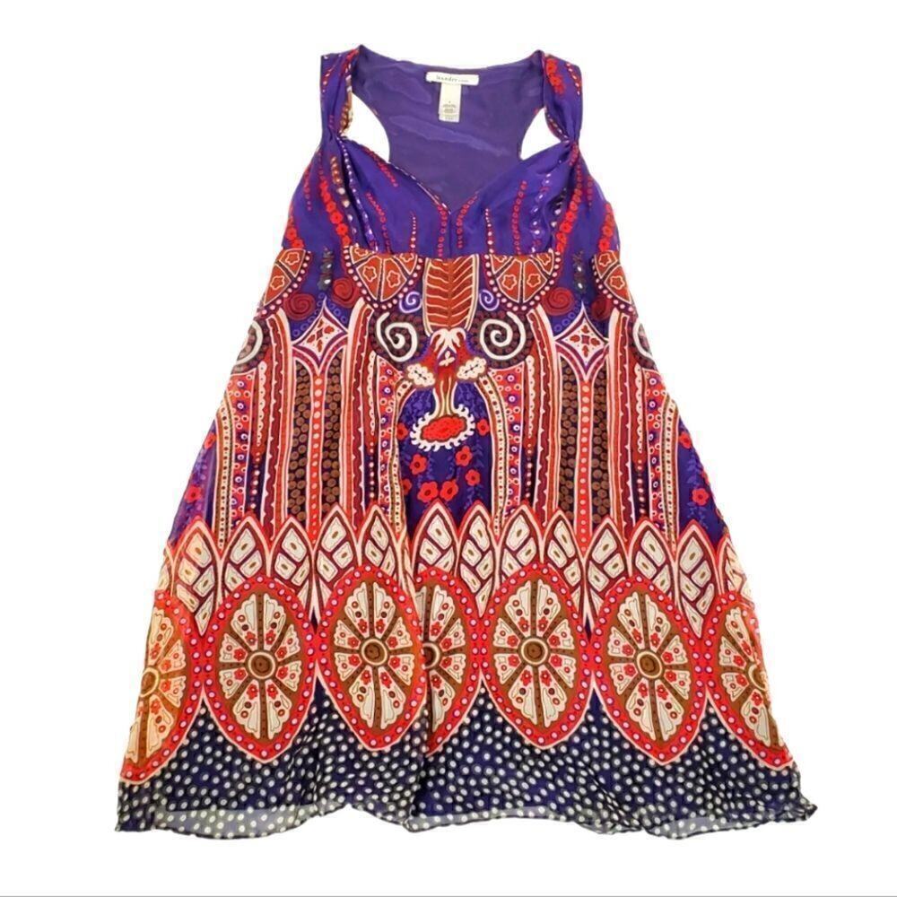 Laundry by Design Silk Boho Mini Dress